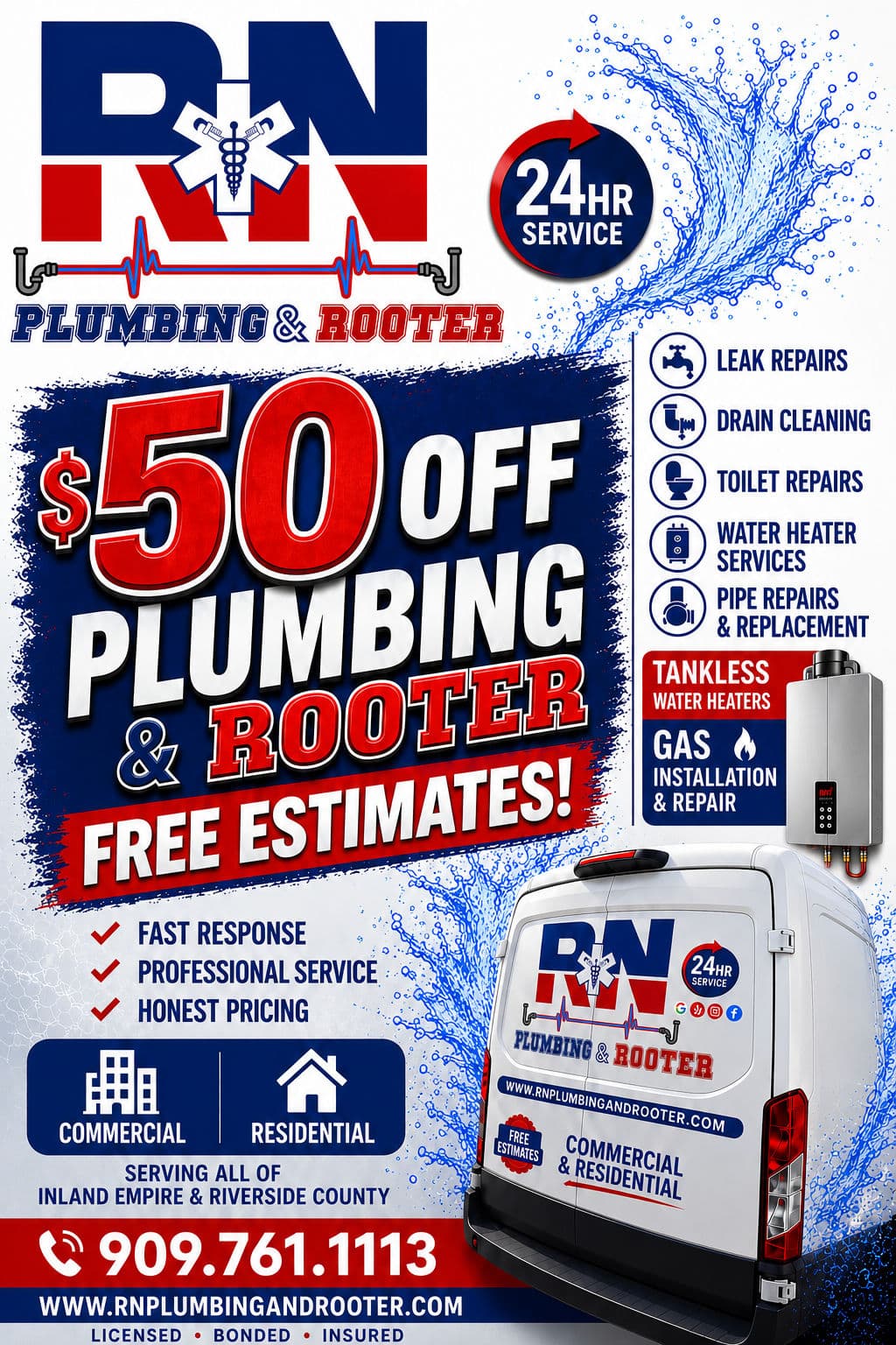 Project $50 Off Plumbing and Rooter Service Plus Free Estimates image