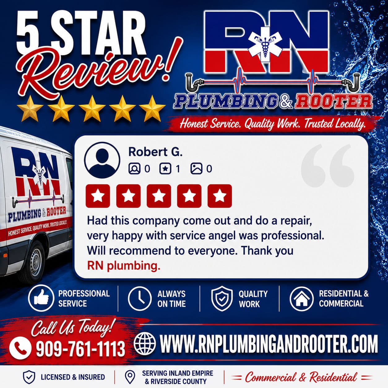 Project 5-Star Feedback From a Happy Customer in the Inland Empire image