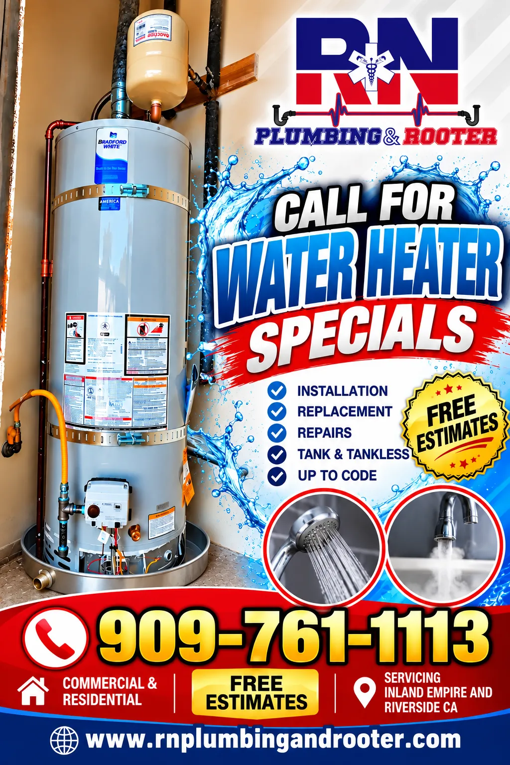 Project Bradford White Water Heater Installation Serving the Inland Empire image