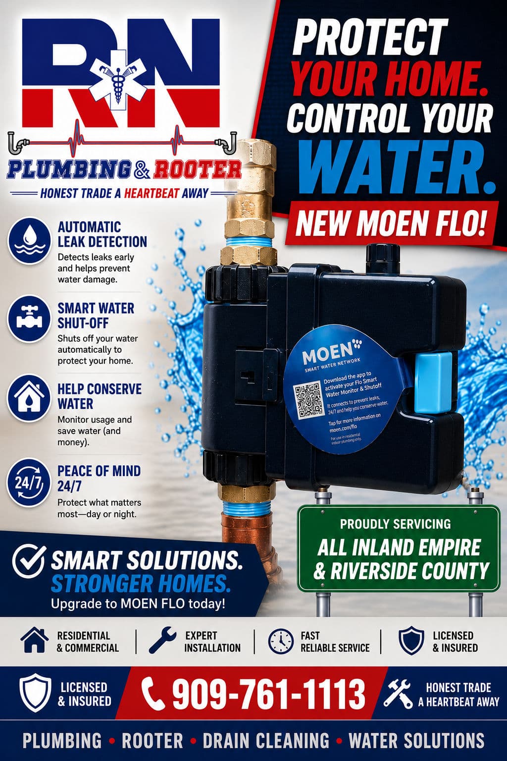 Moen Flo Smart Leak Detection Now Available in the Inland Empire image