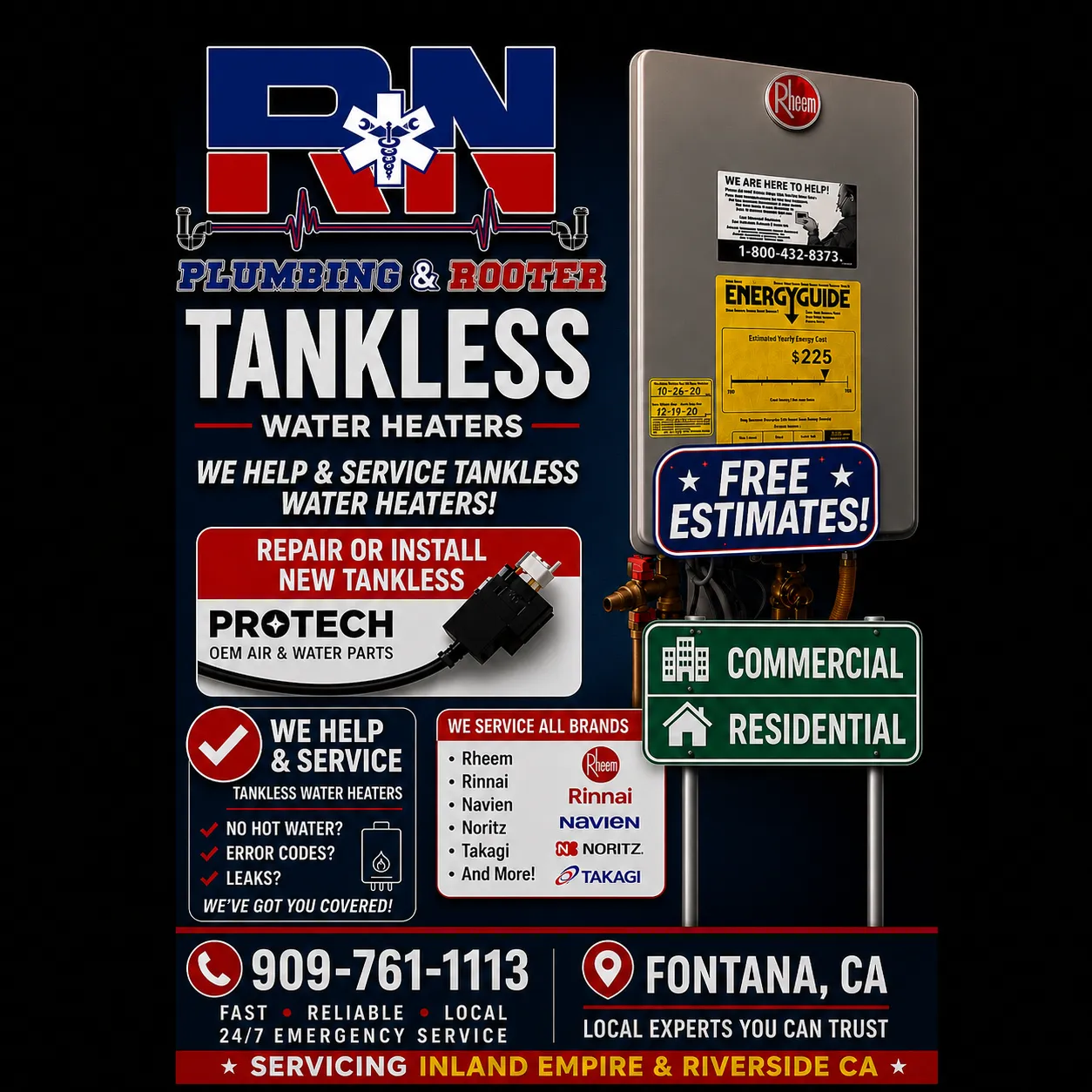 Project Tankless Water Heater Service and Installation in Fontana image
