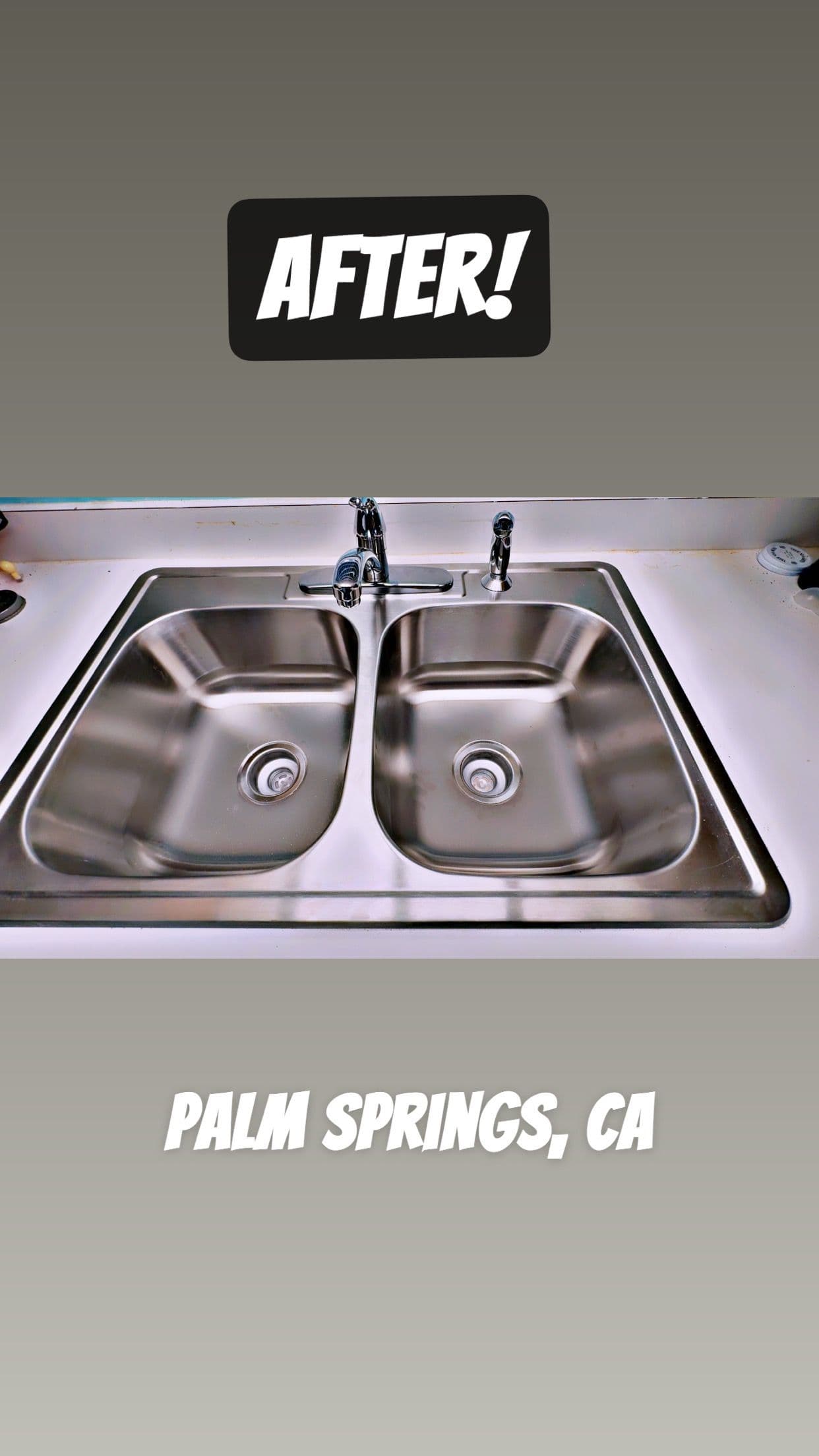 New Double-Basin Sink Installation in Palm Springs image