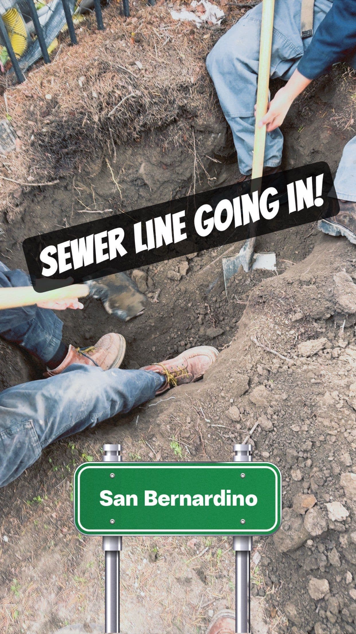 Sewer Line Installation Project in San Bernardino image