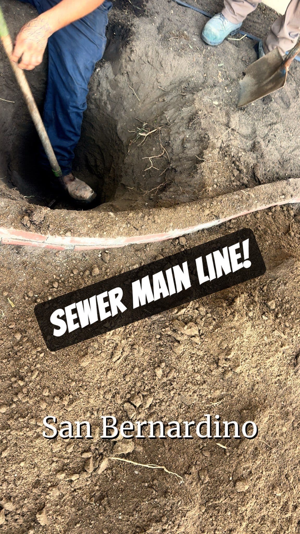 Sewer Main Line Work Underway in San Bernardino image