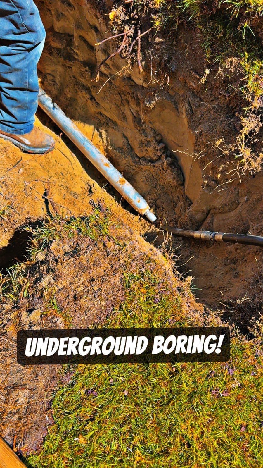 Underground Boring for Water Line Replacement Without Tearing Up Your Driveway image