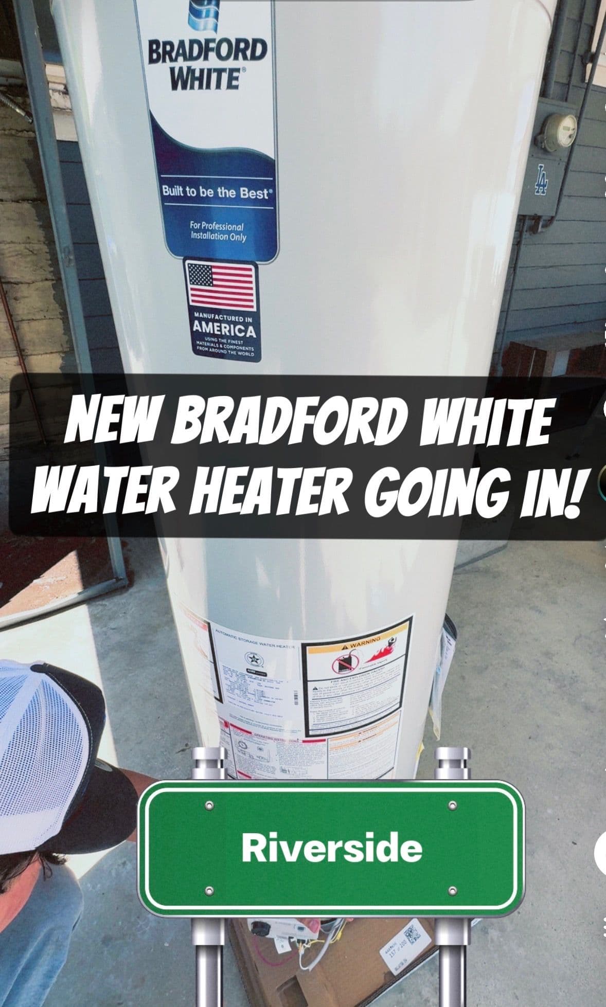 Bradford White Water Heater Installation in Riverside image