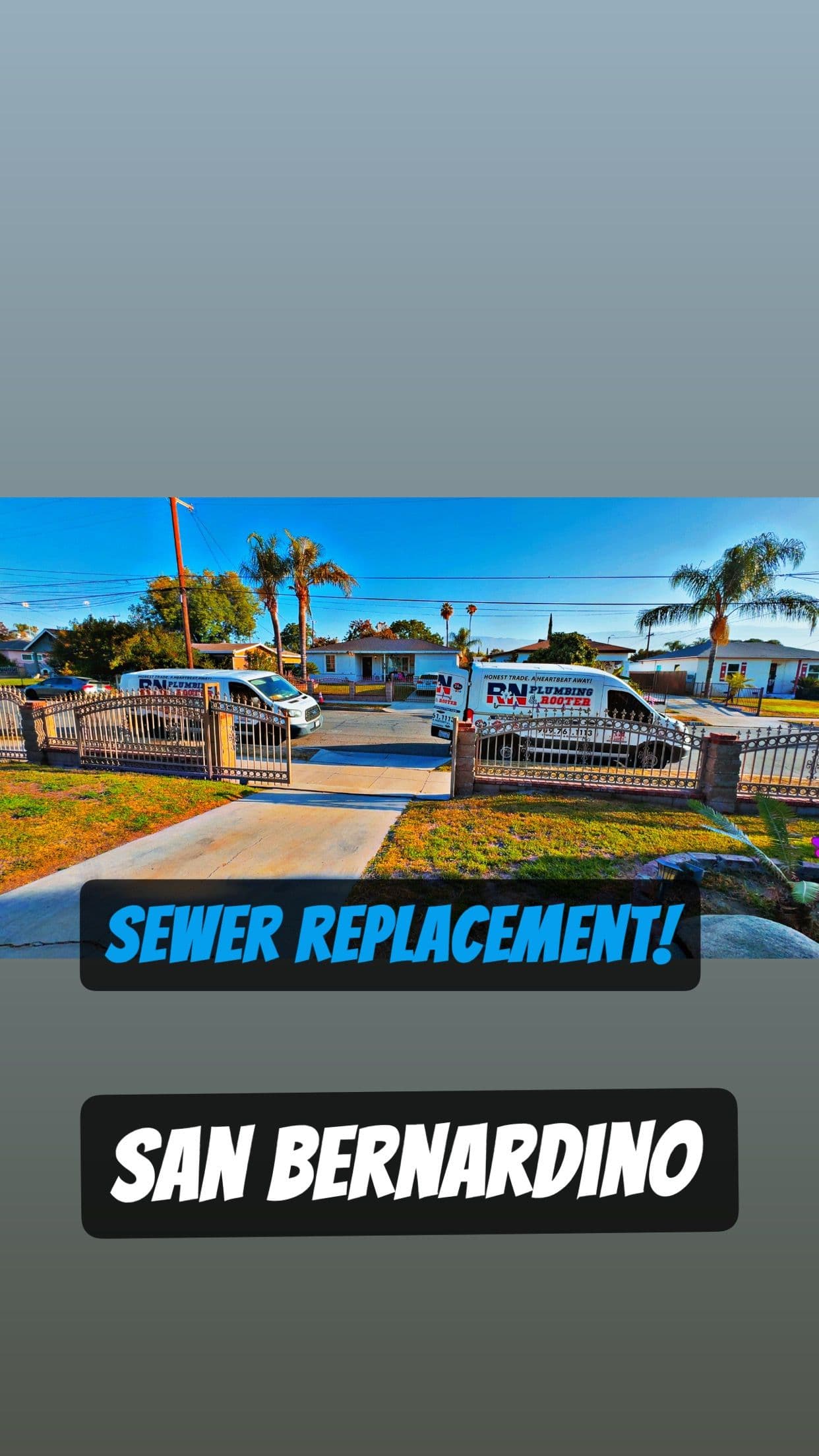 Sewer Replacement Done Right in San Bernardino image