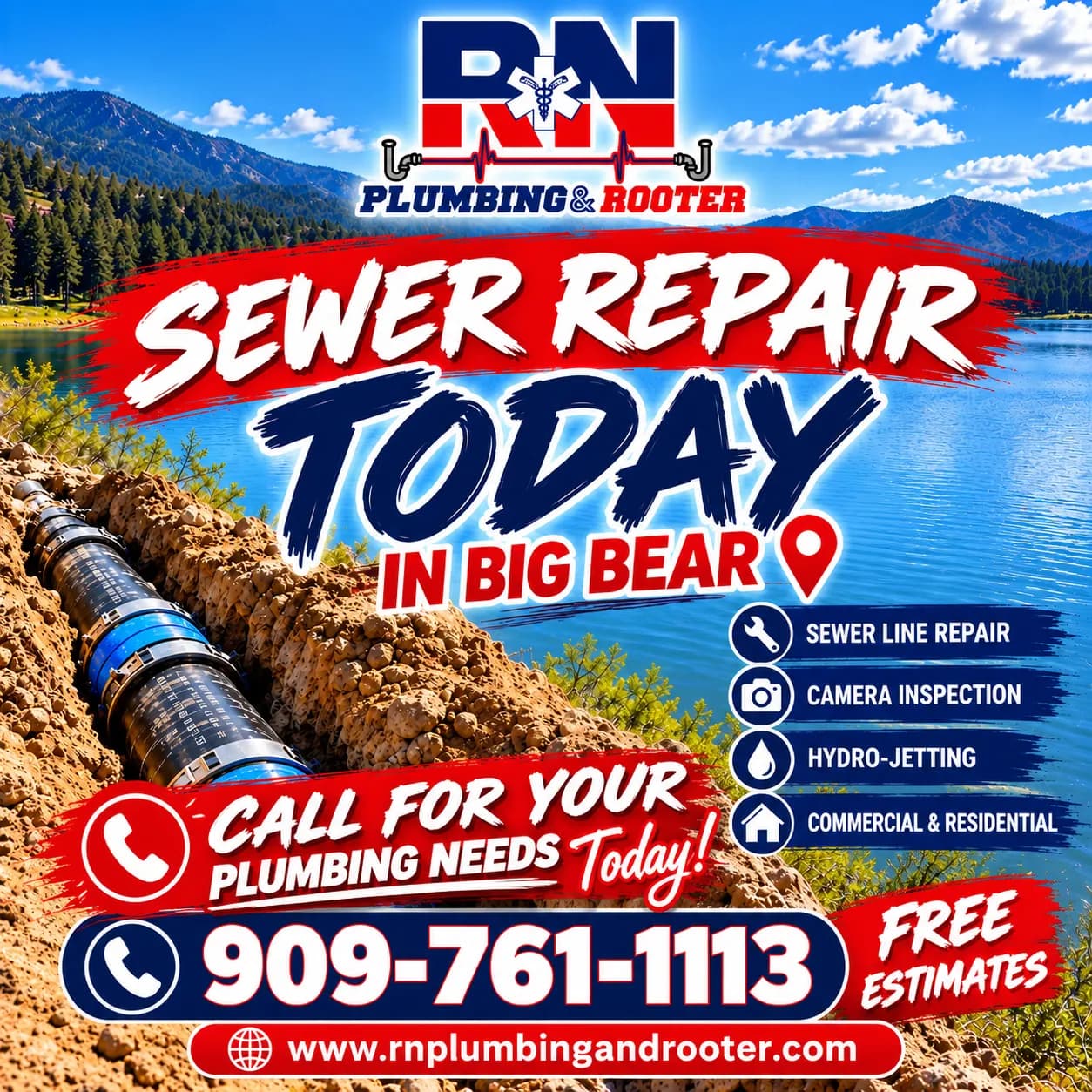 Sewer Repair in Big Bear - We Handle It All image