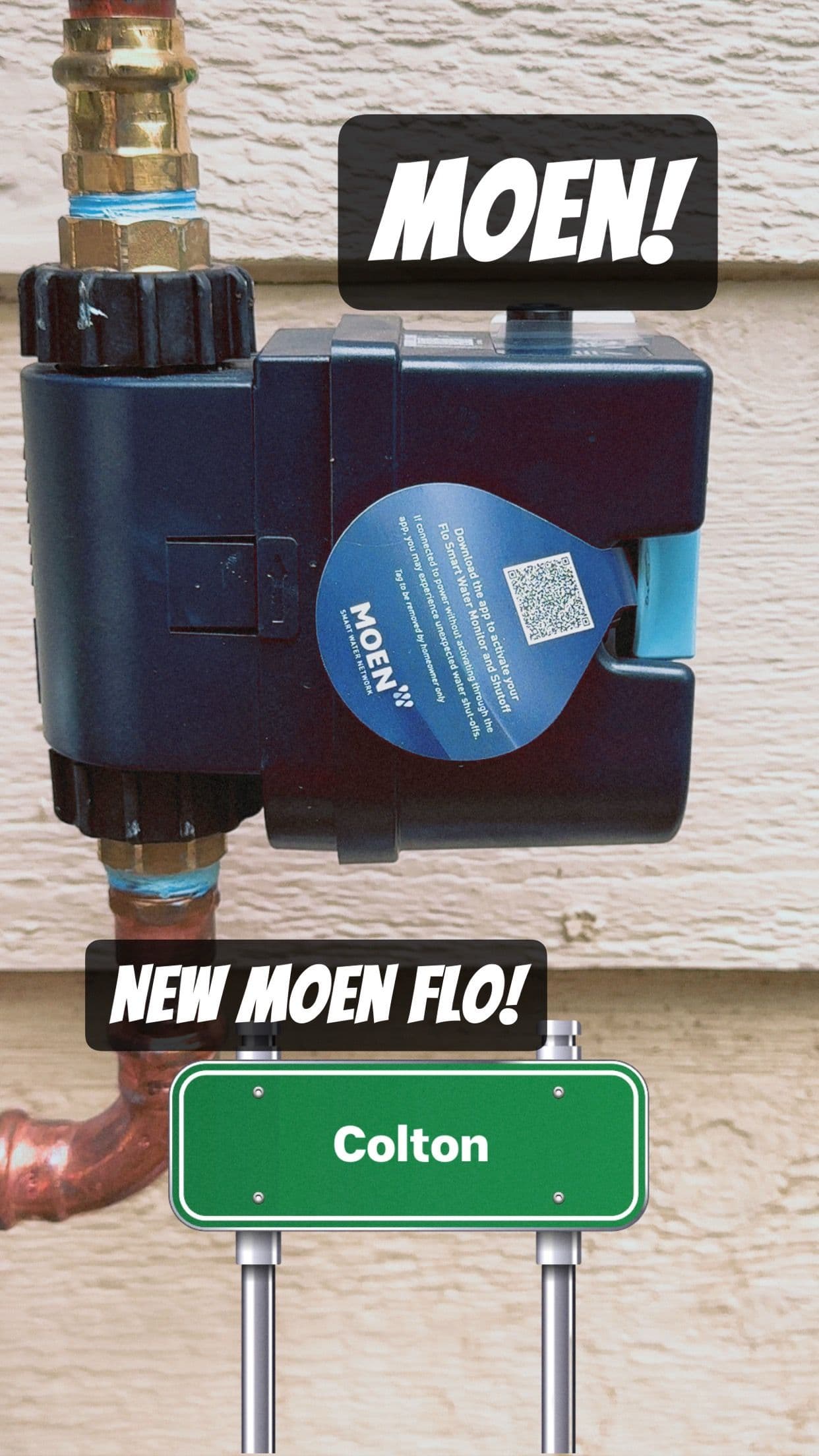 New Moen Flo Smart Water Monitor Installed in Colton image