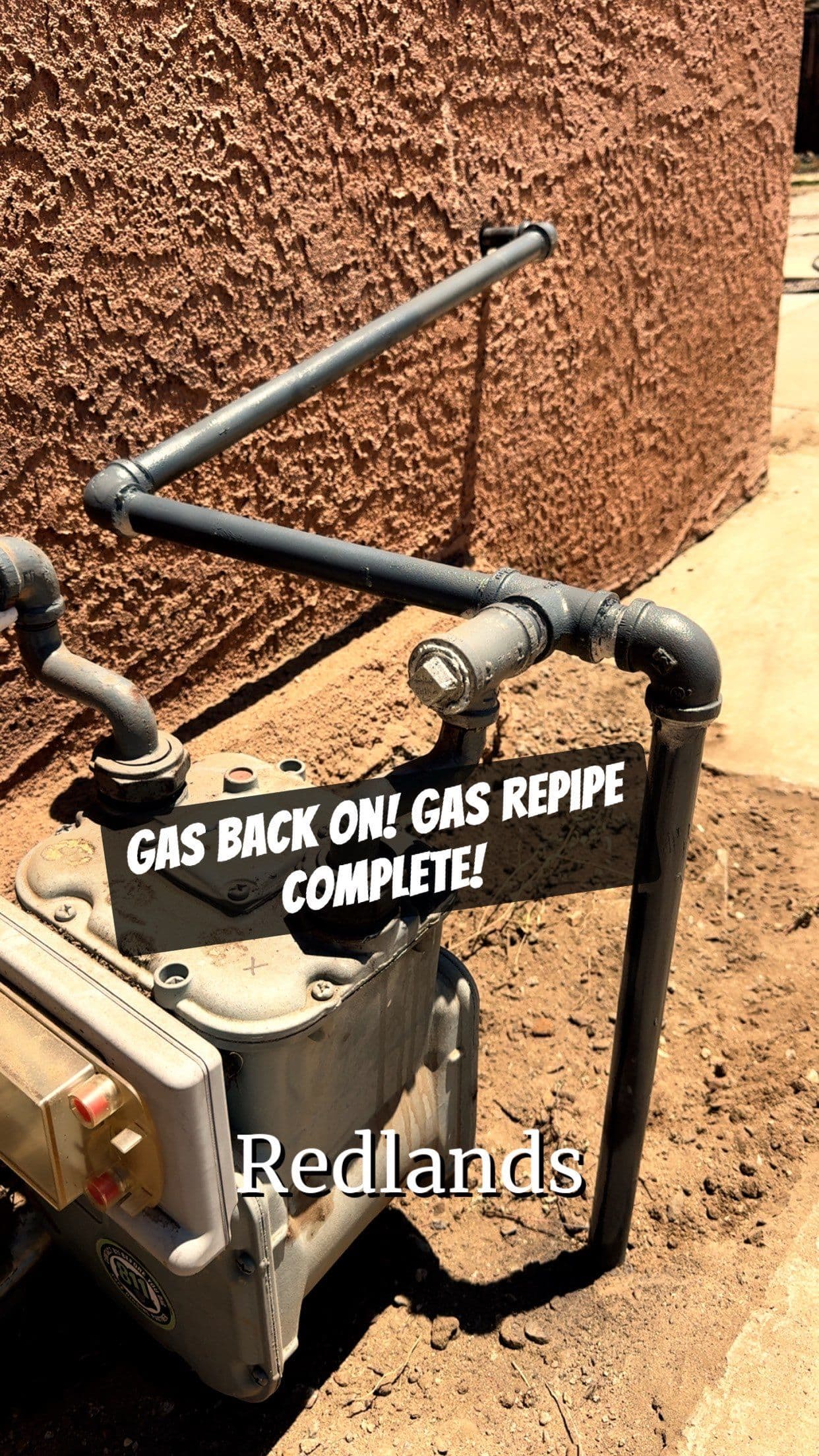 Gas Repipe Completed in Redlands image